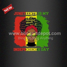 JUNETEENTH is My Idependence Day Heat Printed Transfers Wholesale