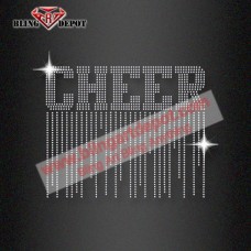 Cheer Bling Iron On Transfer Rhinestones