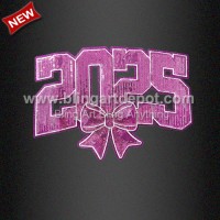 Shiny 2025 Sequin Iron On Patch