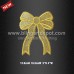 Glitter Bow Iron On Patch