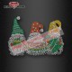 Beautiful Rhinstone Gnomes Heat Transfer Merry Christmas for Shirts