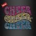 Bling CHEER Sequin Heat Transfer Vinyl Film for T Shirts