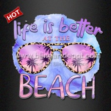 Beach DTF Film Heat Printed Vinyl for Clothing