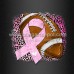 Pink Ribbon Football Heat Printable DTF Transfer