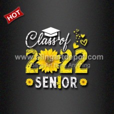 Class of 2022 Printable Heat Press Vinyl Transfer for Kids Shirt