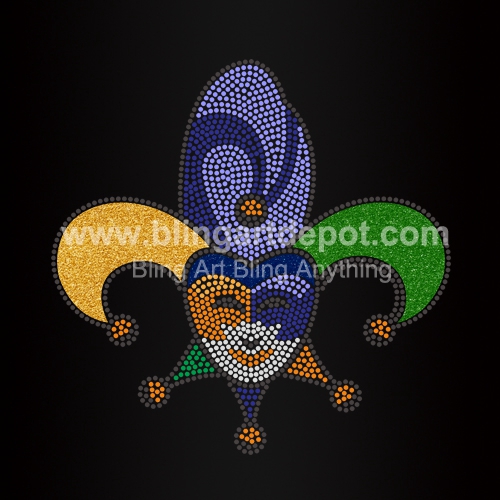 mardi gras rhinestone shirt